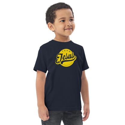 Team Jesus (Gold Crest) Toddler jersey t-shirt