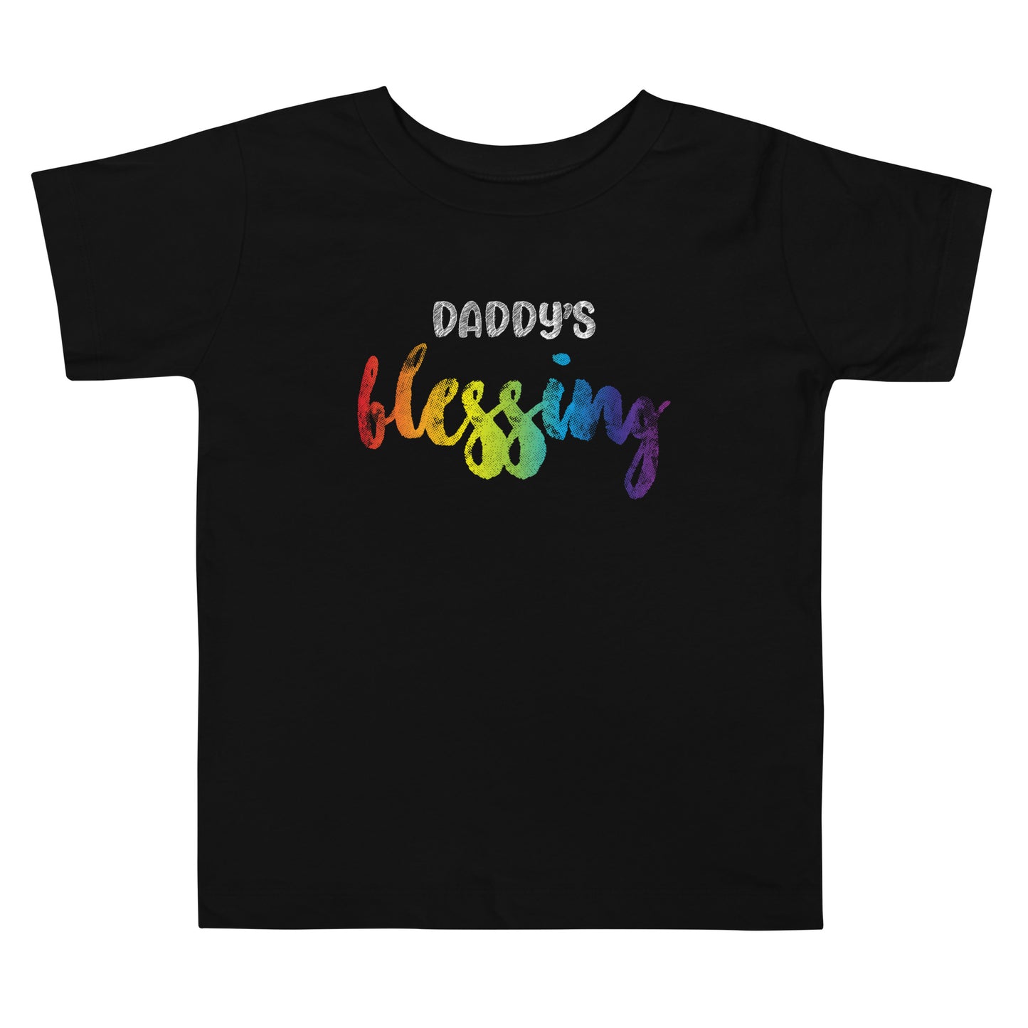 Daddy's Blessing - Toddler Short Sleeve Black Tee