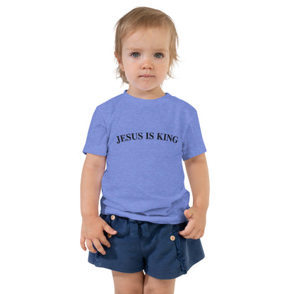 Jesus Is King (Center City Collection) Toddler Short Sleeve Tee in Black