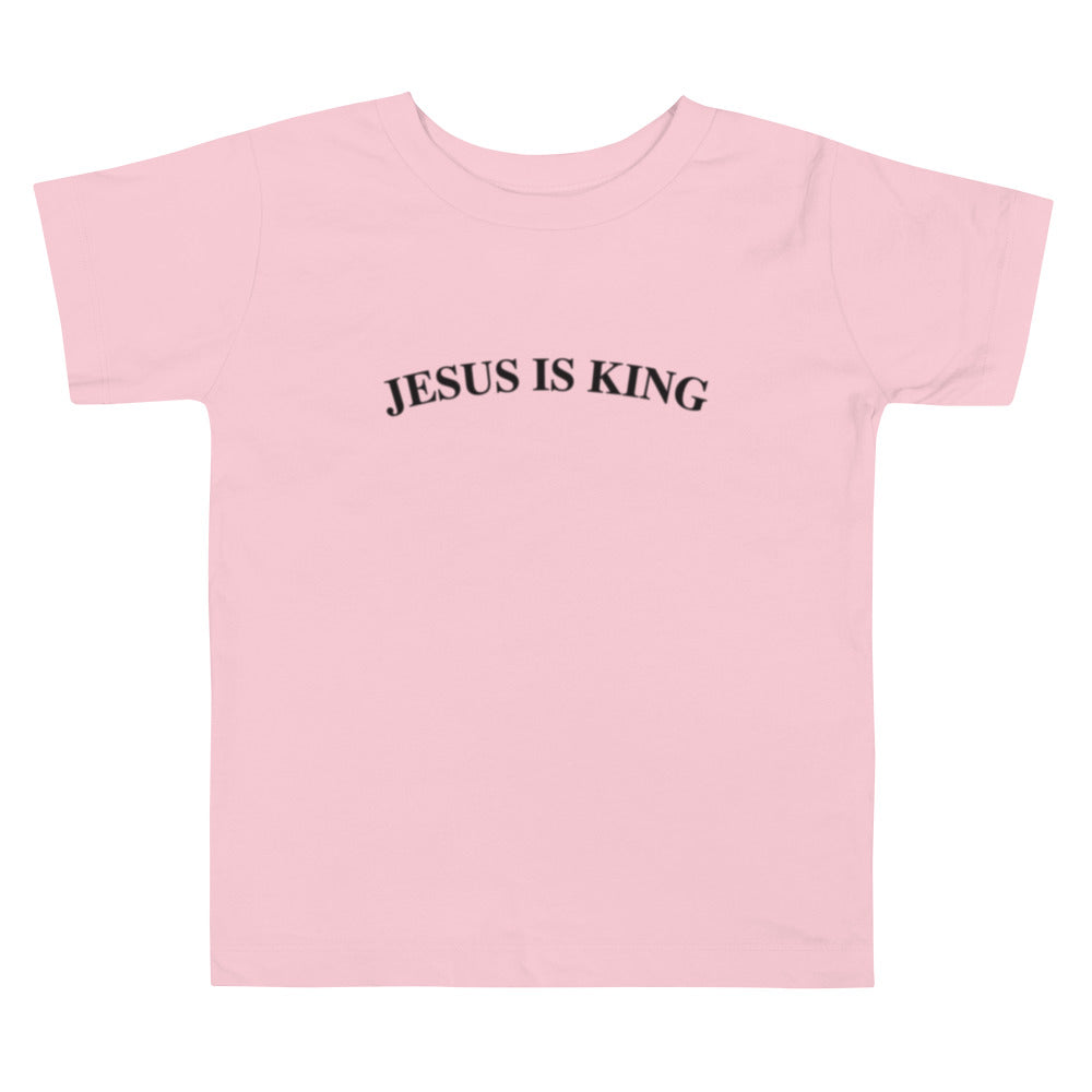 Jesus Is King (Center City Collection) Toddler Short Sleeve Tee in Black