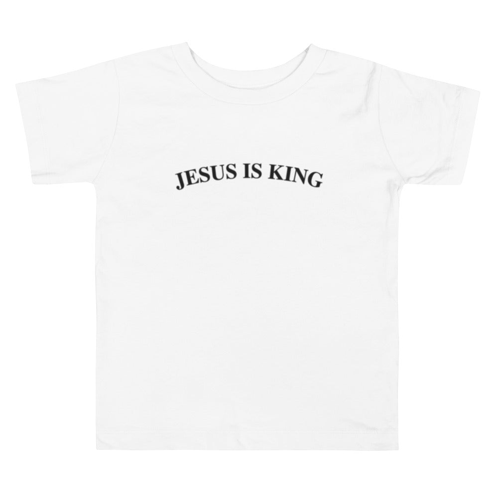 Jesus Is King (Center City Collection) Toddler Short Sleeve Tee in Black