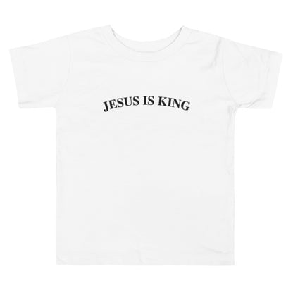 Jesus Is King (Center City Collection) Toddler Short Sleeve Tee in Black