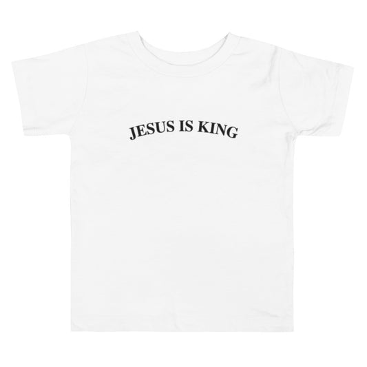 Jesus Is King (Center City Collection) Toddler Short Sleeve Tee in Black