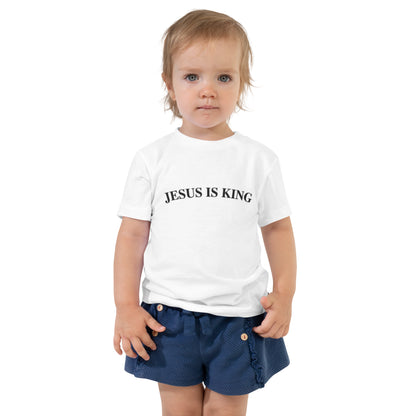 Jesus Is King (Center City Collection) Toddler Short Sleeve Tee in Black