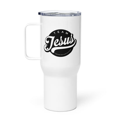 Team Jesus (Black Crest) Travel Mug with Handle