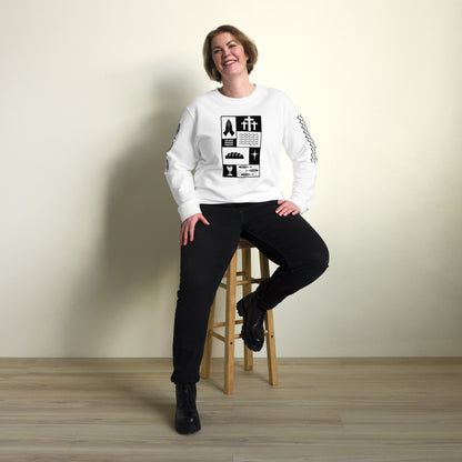 His Love Endures (Center City Collection) Unisex Organic Sweatshirt in Black