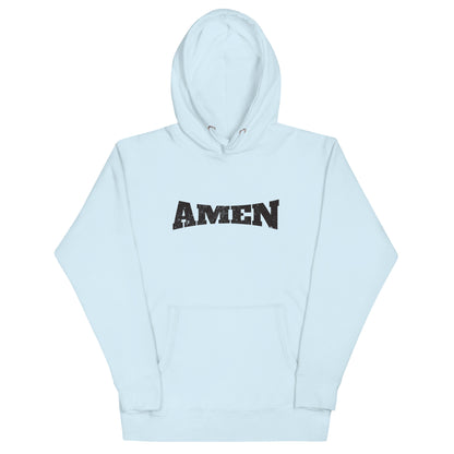 AMEN in Black (The Fighter Collection) Unisex Hoodie