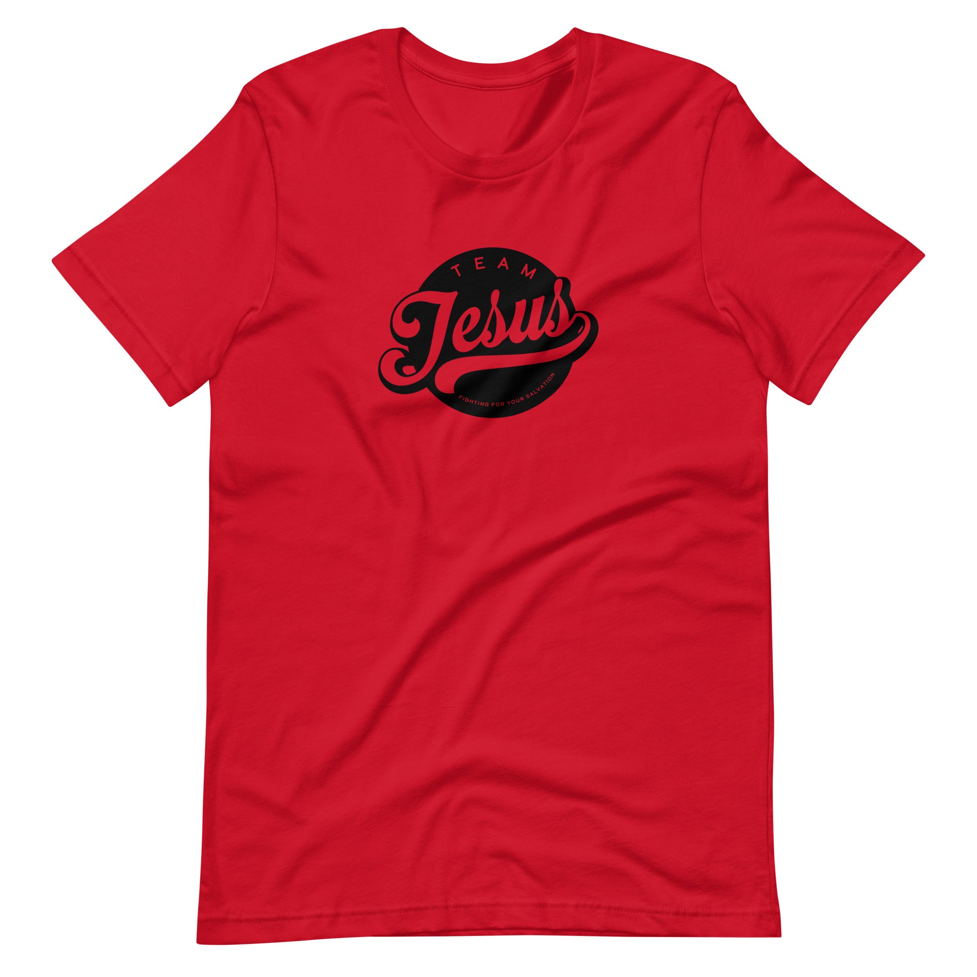 Team Jesus Black Crest Unisex t shirt