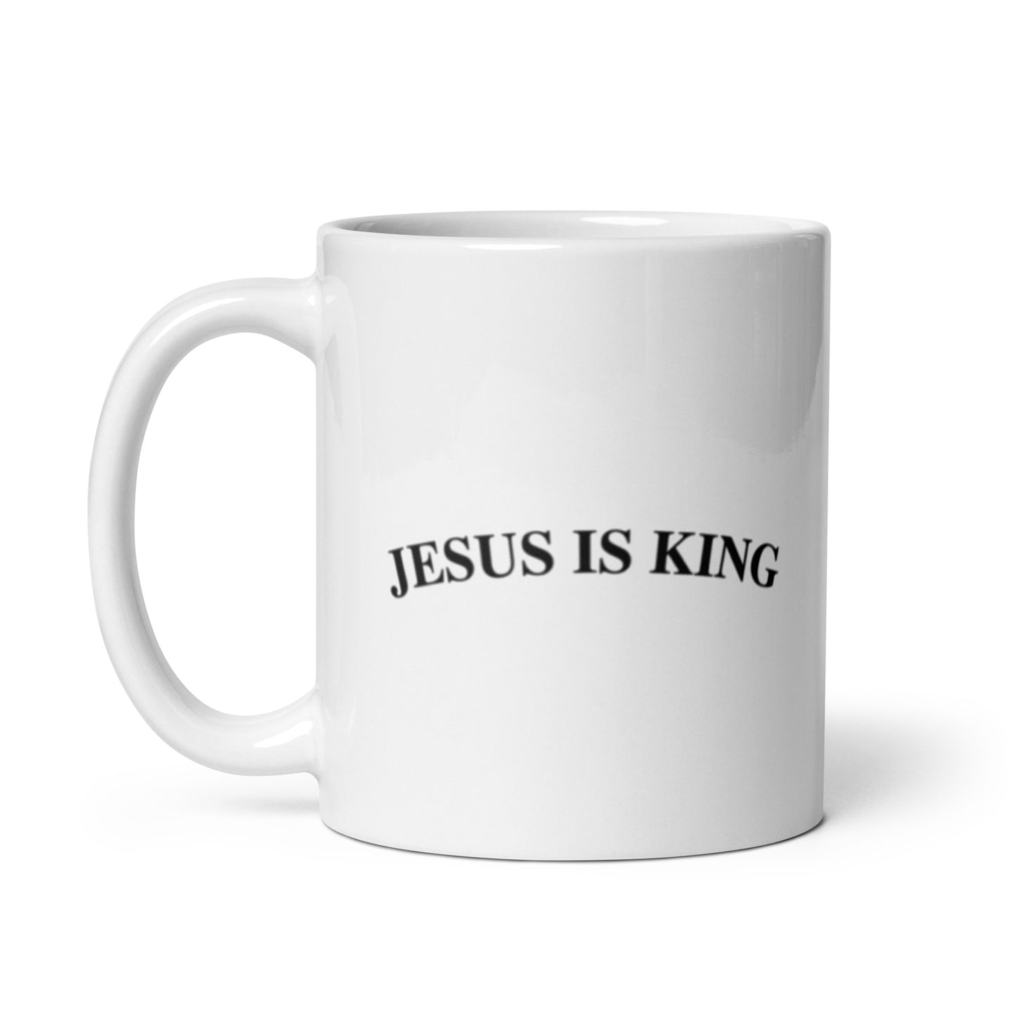 Jesus Is King (Center City Collection) White glossy mug in Black