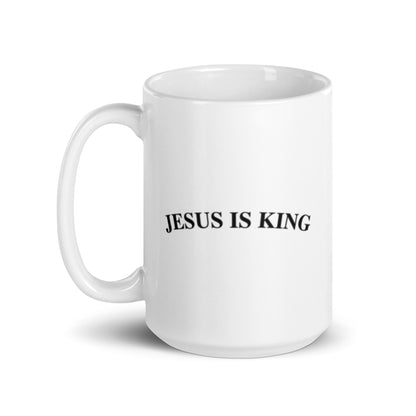 Jesus Is King (Center City Collection) White glossy mug in Black