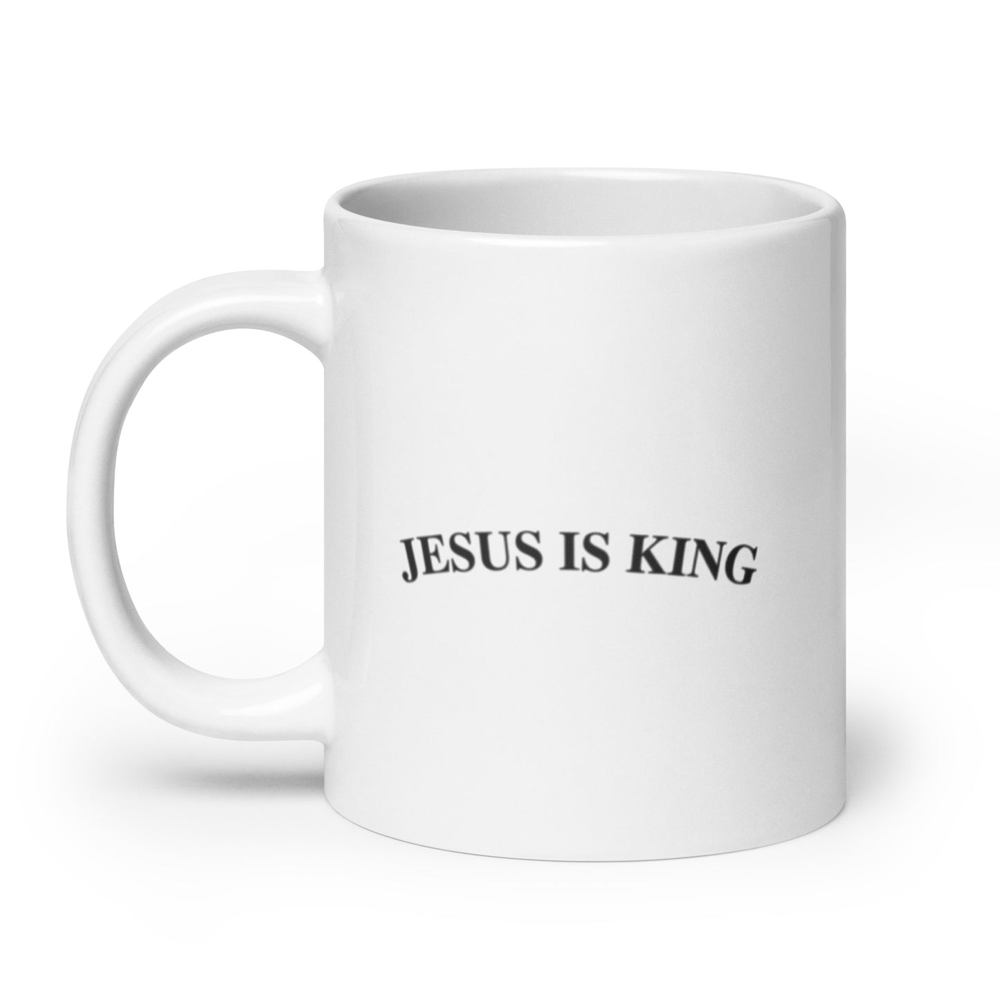 Jesus Is King (Center City Collection) White glossy mug in Black