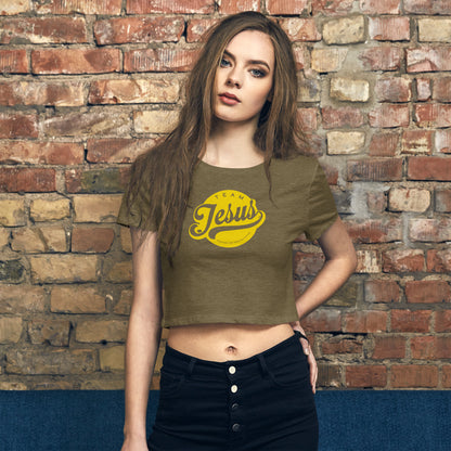 Team Jesus (Gold Crest) Women’s Crop Top