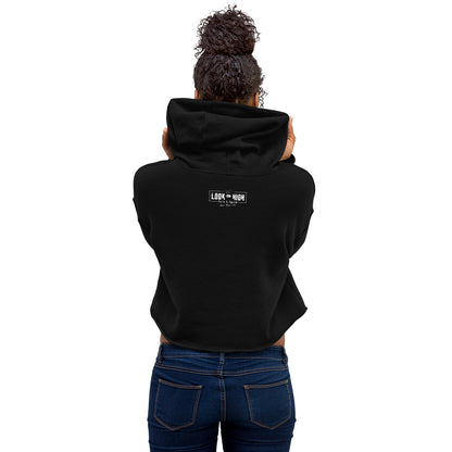 FRGVN in White (The Fighter Collection) Women's Cropped Hoodie