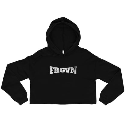 FRGVN in White (The Fighter Collection) Women's Cropped Hoodie