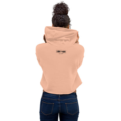 AMEN in Black (The Fighter Collection) Women's Cropped Hoodie