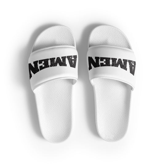 AMEN in Black (The Fighter Collection) Women's slides