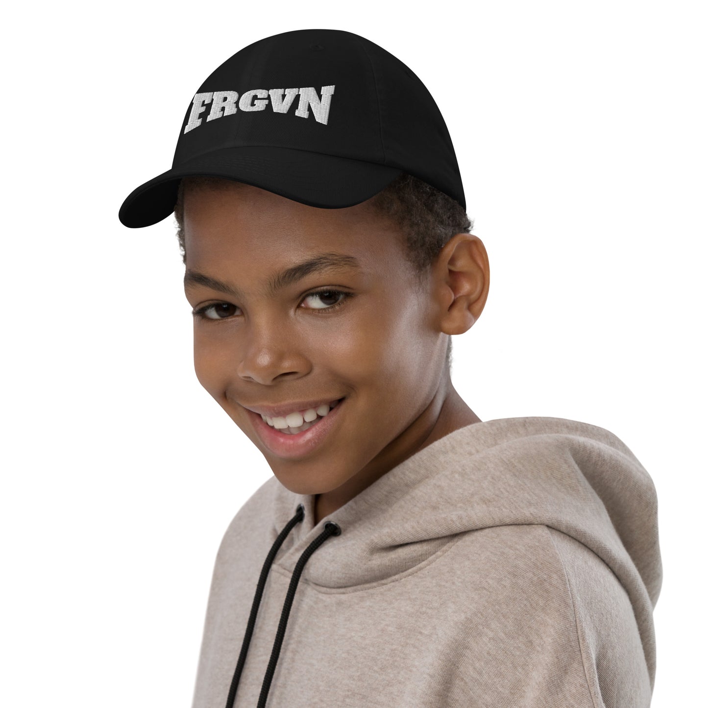 FRGVN (The Fighter Collection) Embroidered Youth baseball cap in White