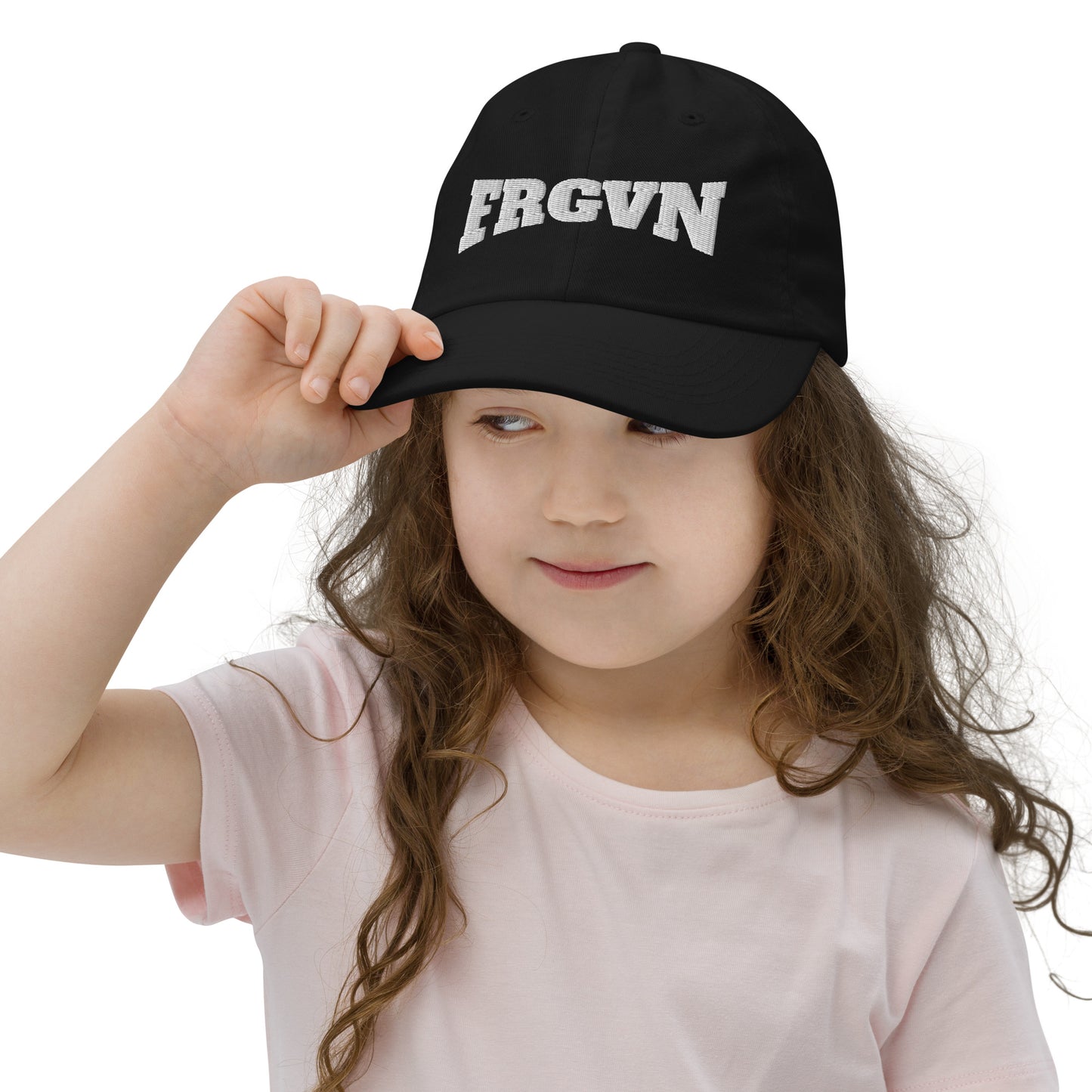 FRGVN (The Fighter Collection) Embroidered Youth baseball cap in White