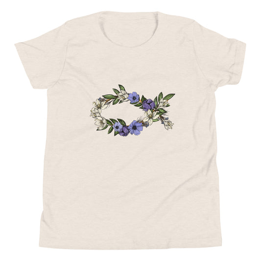 Fish In Bloom (In Bloom Collection) Youth Short Sleeve T-Shirt