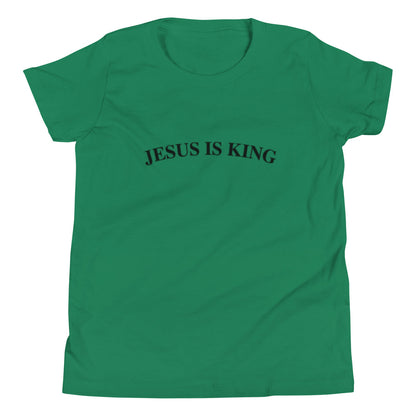 Jesus Is King (Center City Collection) Youth Short Sleeve T-Shirt in Black