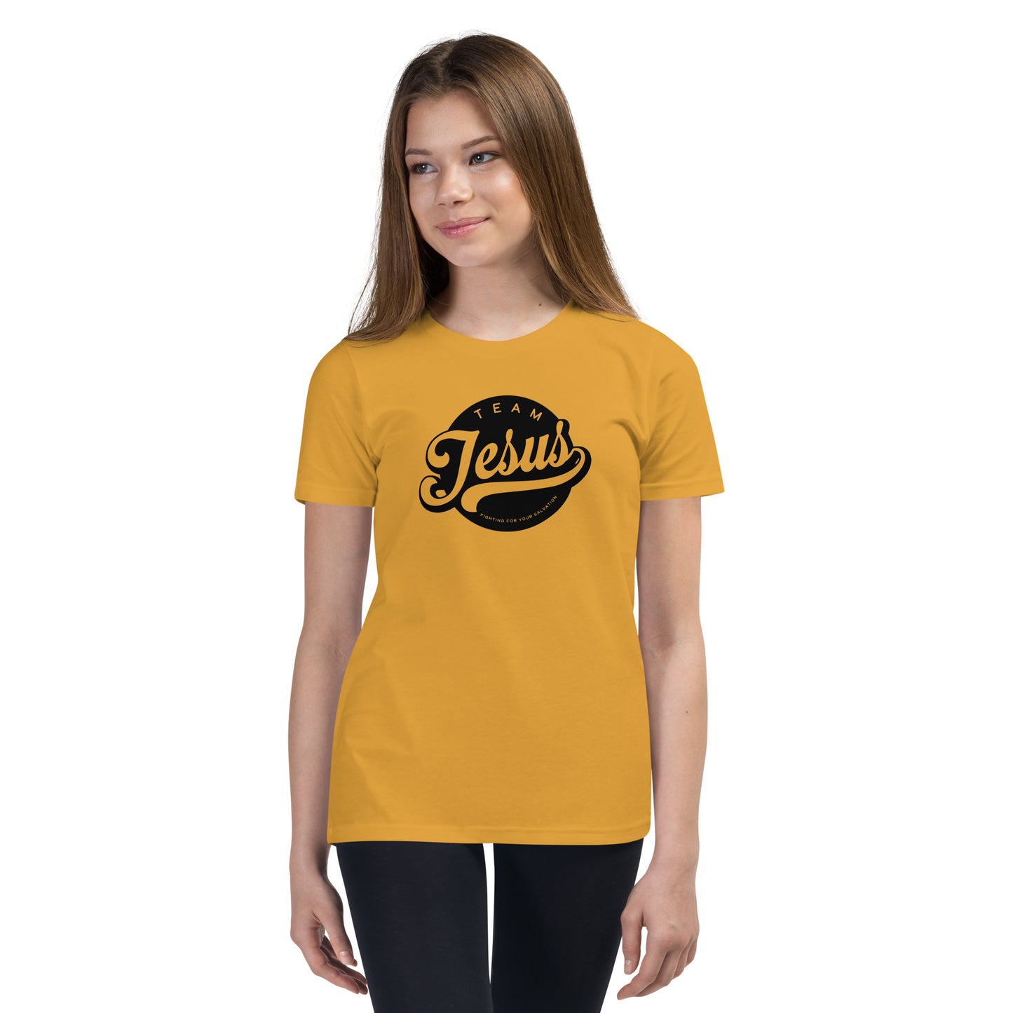 Team Jesus (Black Crest) Youth Short Sleeve T-Shirt