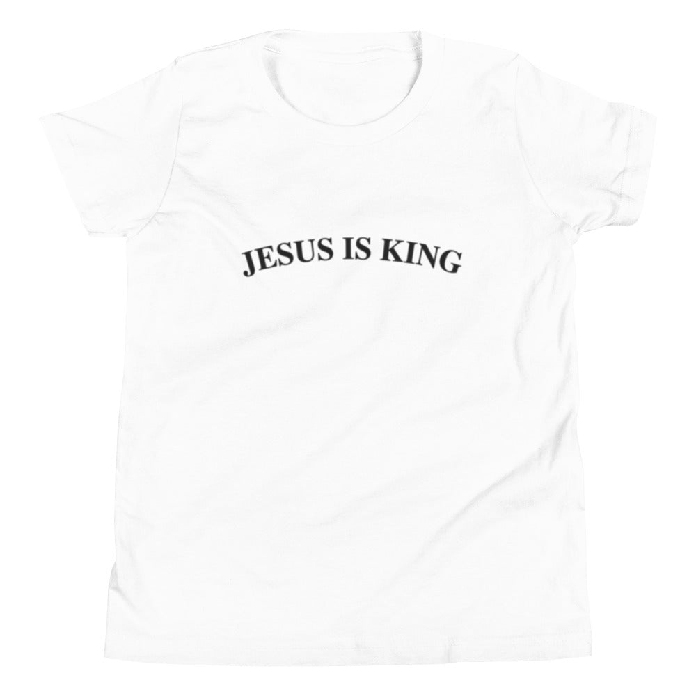 Jesus Is King (Center City Collection) Youth Short Sleeve T-Shirt in Black