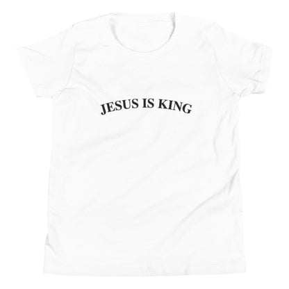 Jesus Is King (Center City Collection) Youth Short Sleeve T-Shirt in Black